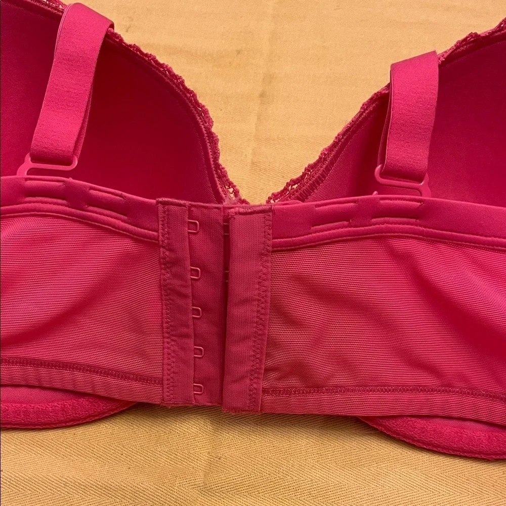 Cacique Vibrant Pink Lace Bra Size 42DD